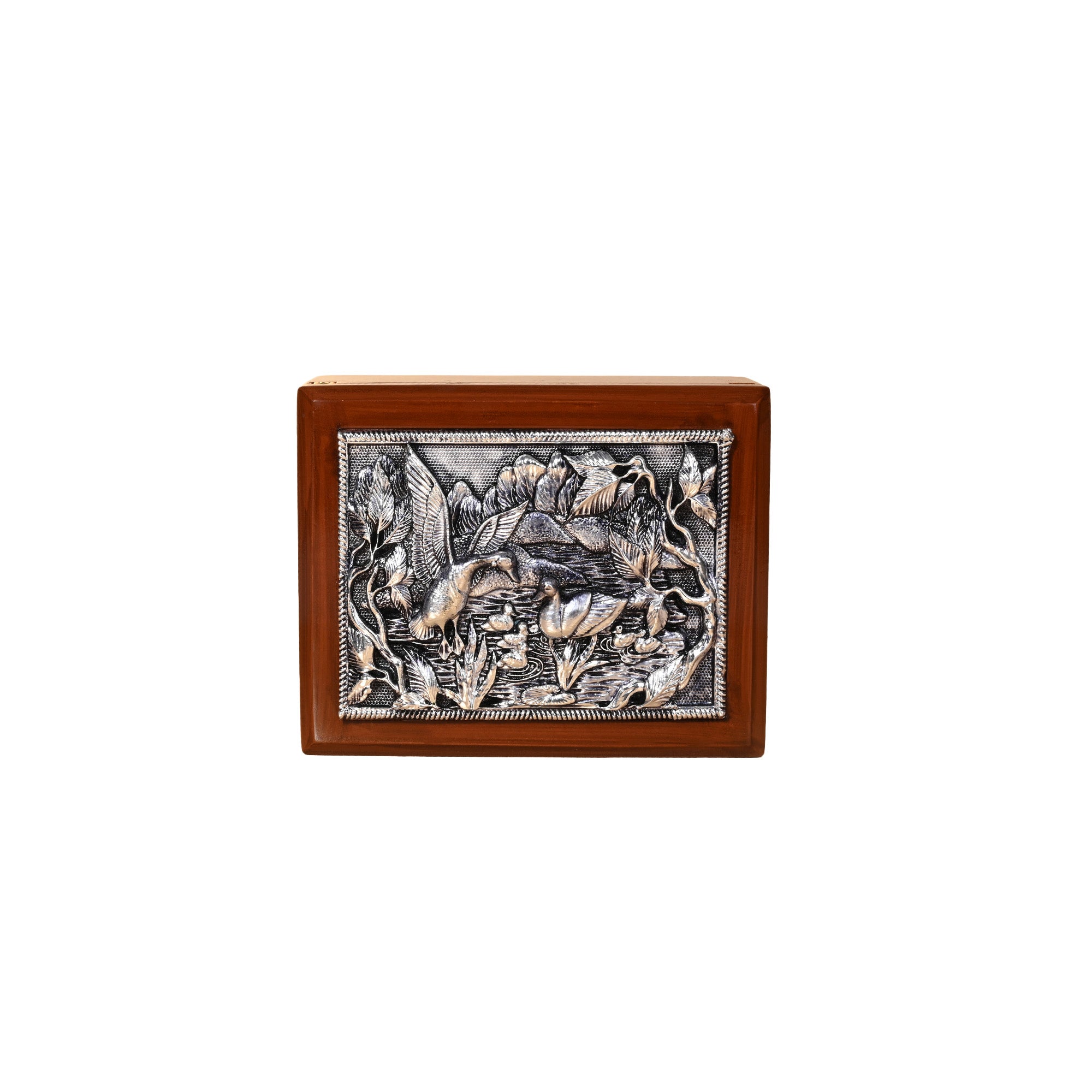 999 Silver Motif Dry Fruits Box - Touch925 Silver Jewellery