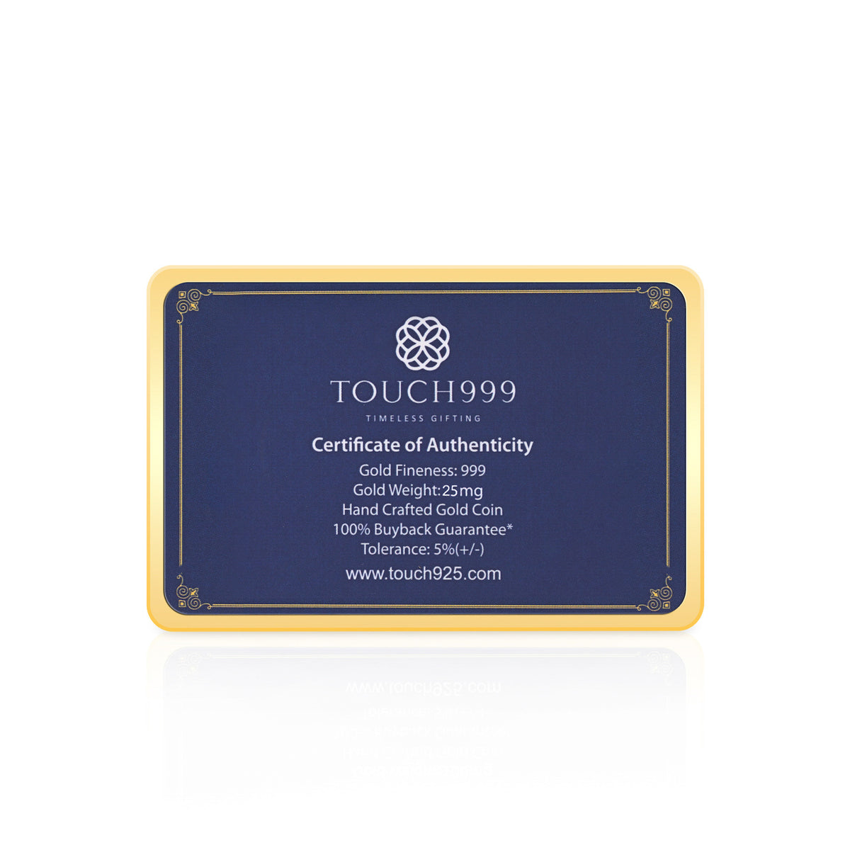 24K 999 Pure Gold Kalpavriksha Tree Gifting Coin (25 mg)