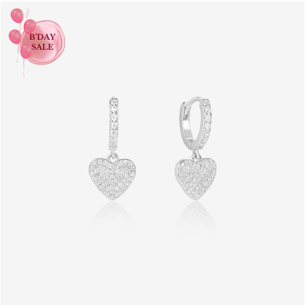 Hanging Hearts Earrings - Touch925