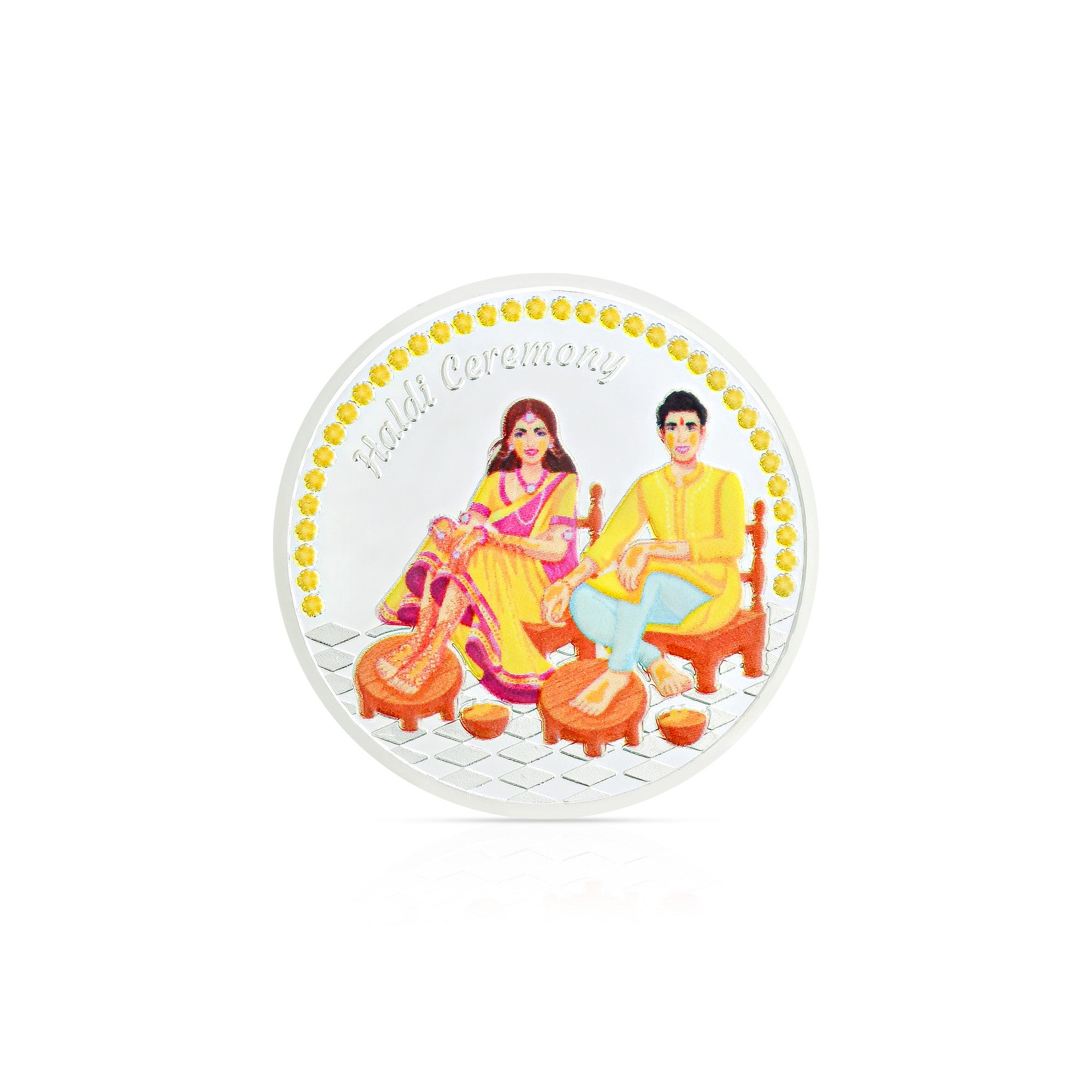 Pure 999 Silver 10g Haldi Ceremony Coin