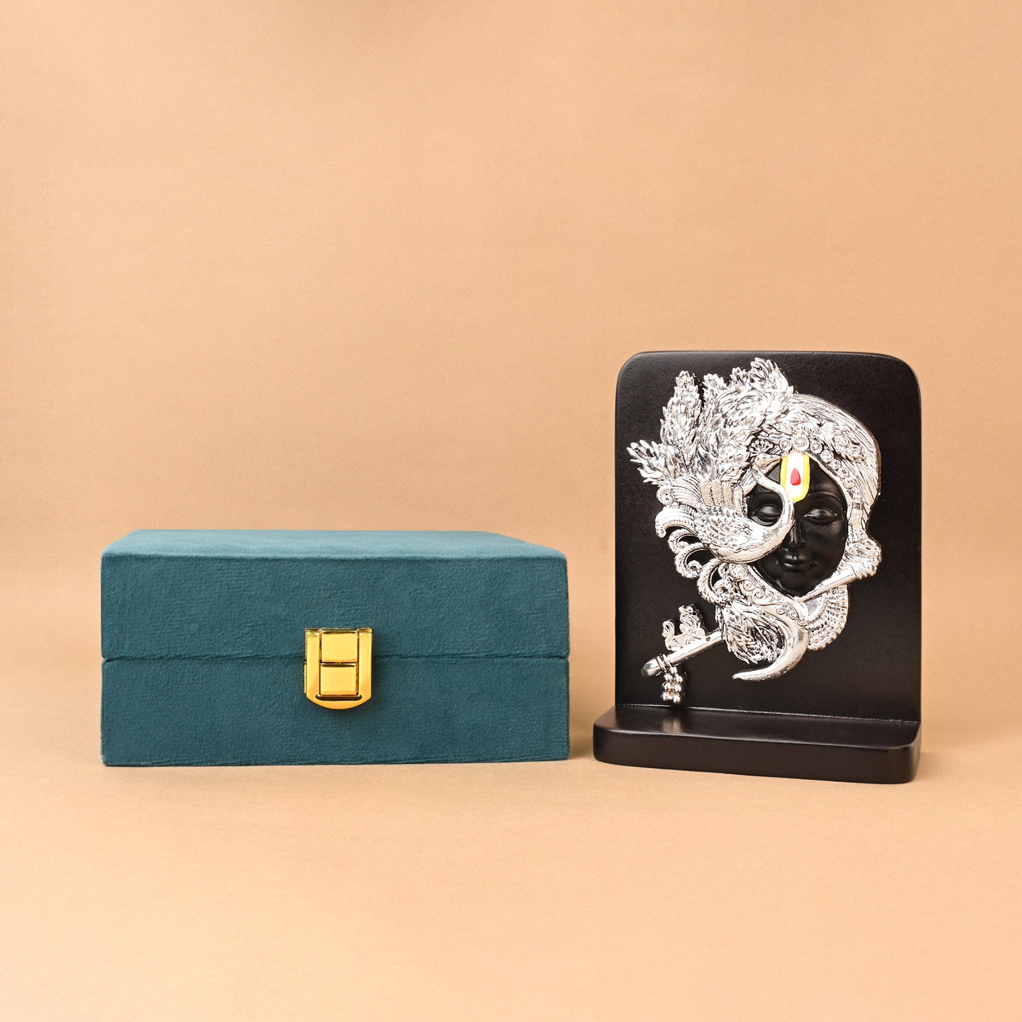 999 Silver Krishna Showpiece