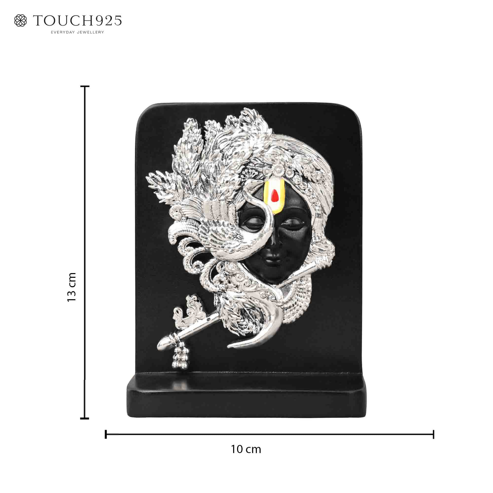 999 Silver Krishna Showpiece