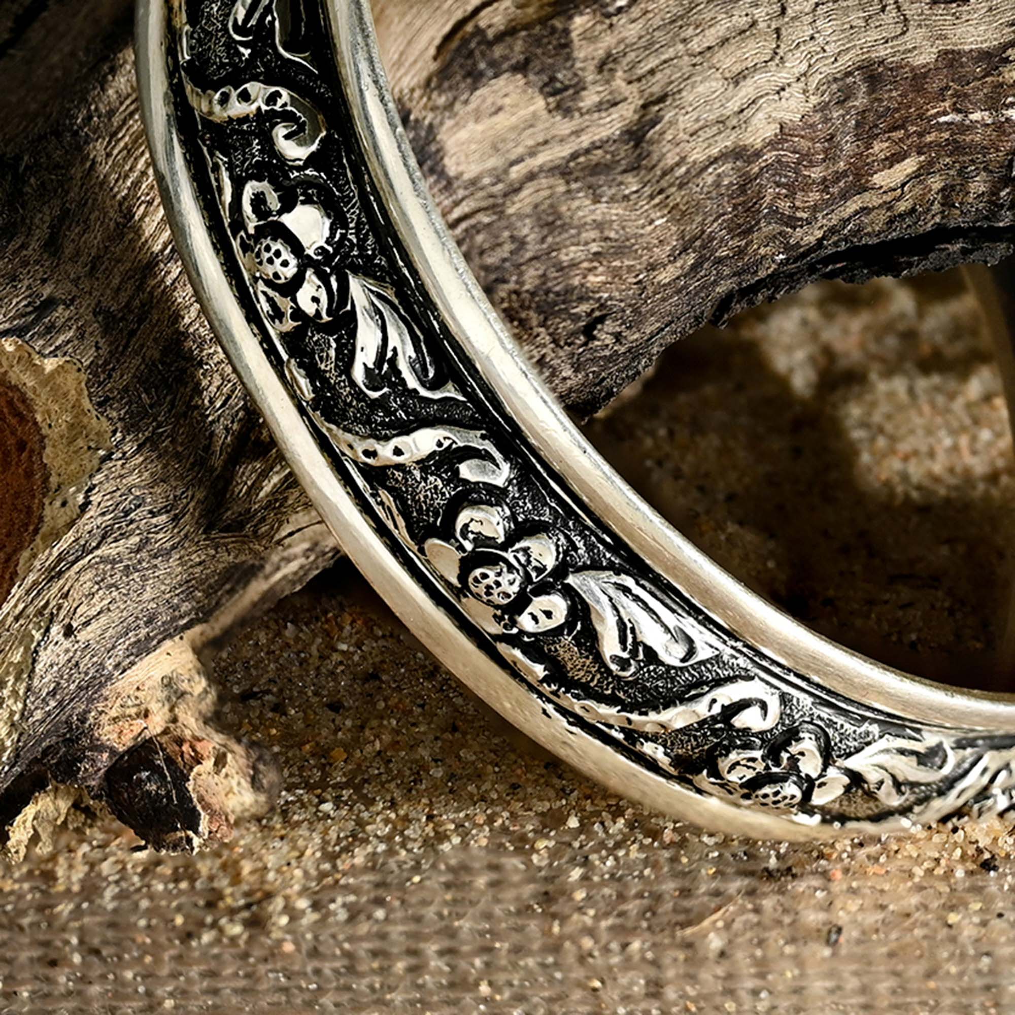 Petal-Embellished Kada