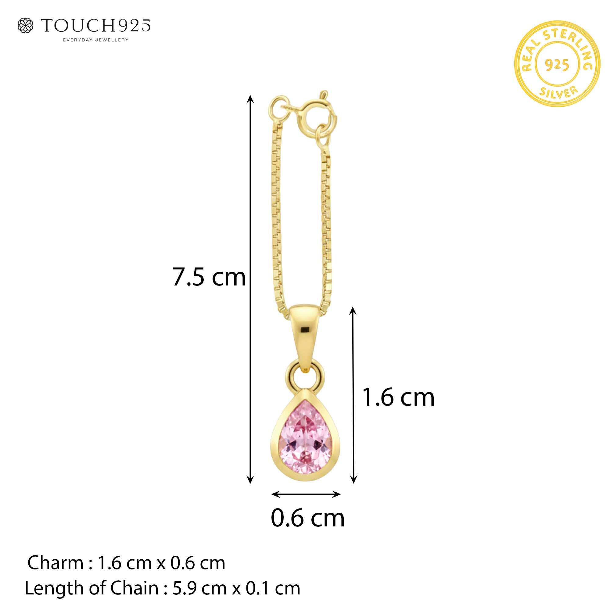 October Birthstone Charm