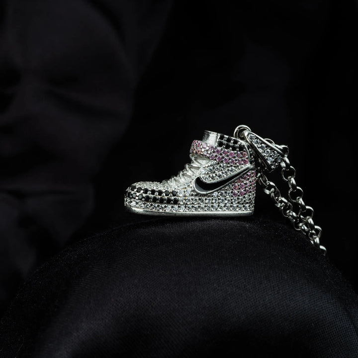 Sporty Elegance: Jordan Silver Chain Pendant - Touch925