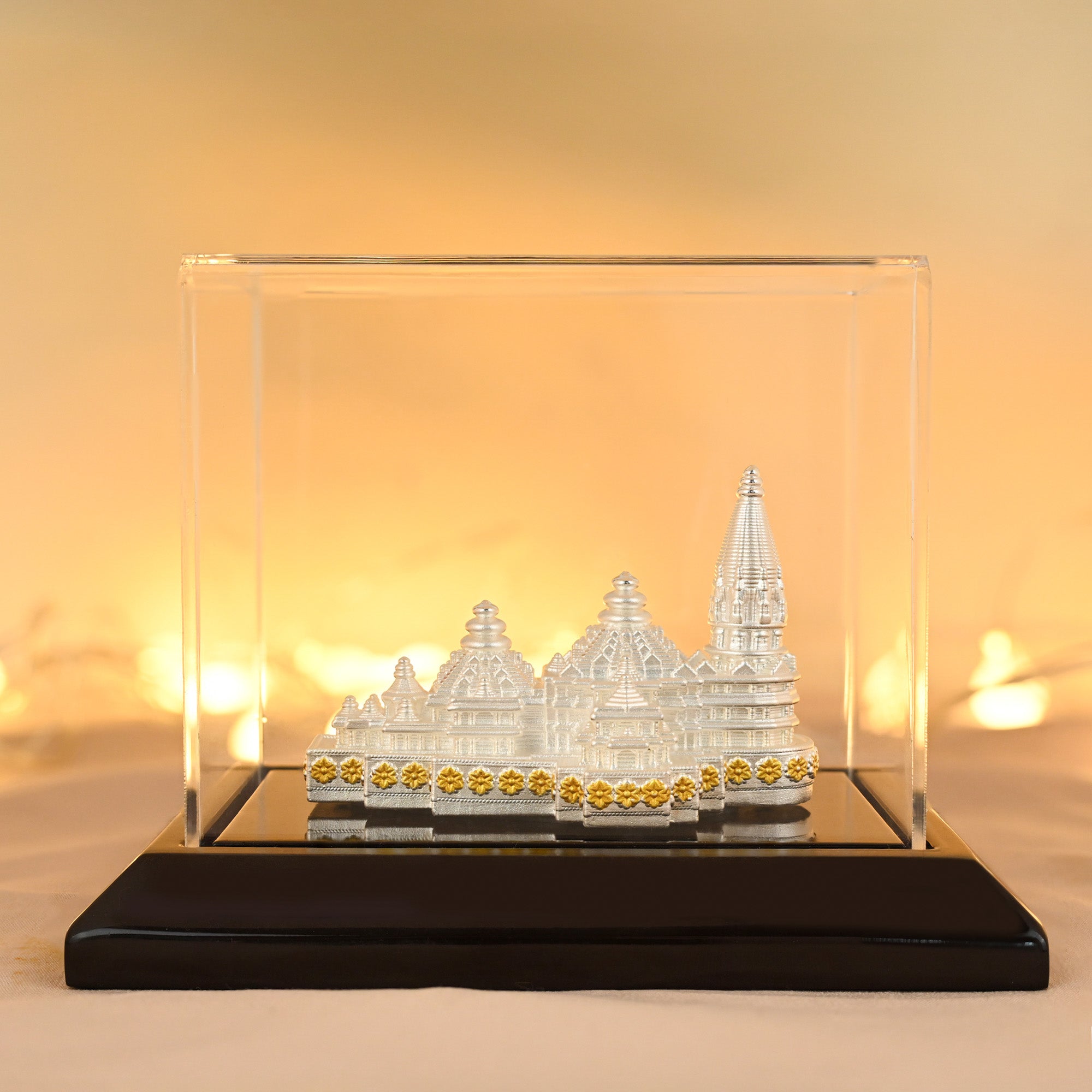 Silver Ram Mandir Miniature